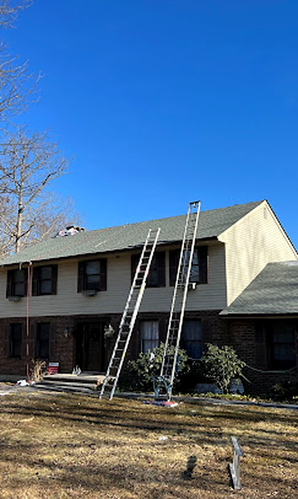 Tear-off in progress