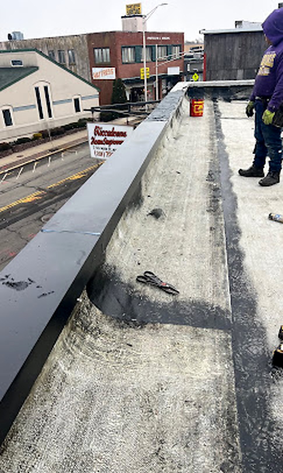 Roof flashing detail